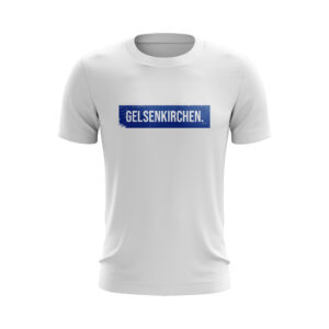 Gelsenkirchen T-Shirt mit Schild-Design in Weiß