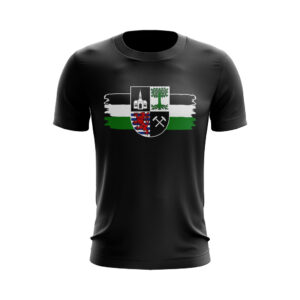 Gelsenkirchen T-Shirt mit Wappen mit Stadtfarben in Schwarz