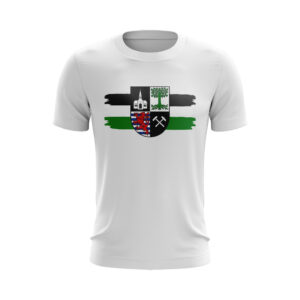 Gelsenkirchen T-Shirt mit Wappen mit Stadtfarben in Weiß