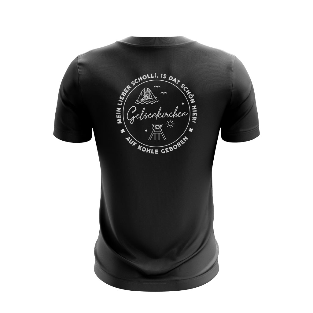 Gelsenkirchen – T-Shirt – Auf Kohlen geboren – Bild 2