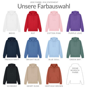 Hoodie – PREMIUM - Normale Passform - Farbauswahl