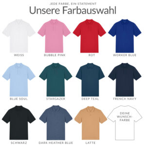 Unisex Polo-Shirt – PREMIUM - Normale Passform - Farbauswahl