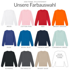 Unisex Sweatshirt – BASIC - Normale Passform - Farbauswahl