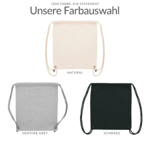 Sportbeutel aus Stoff-Farbauswahl