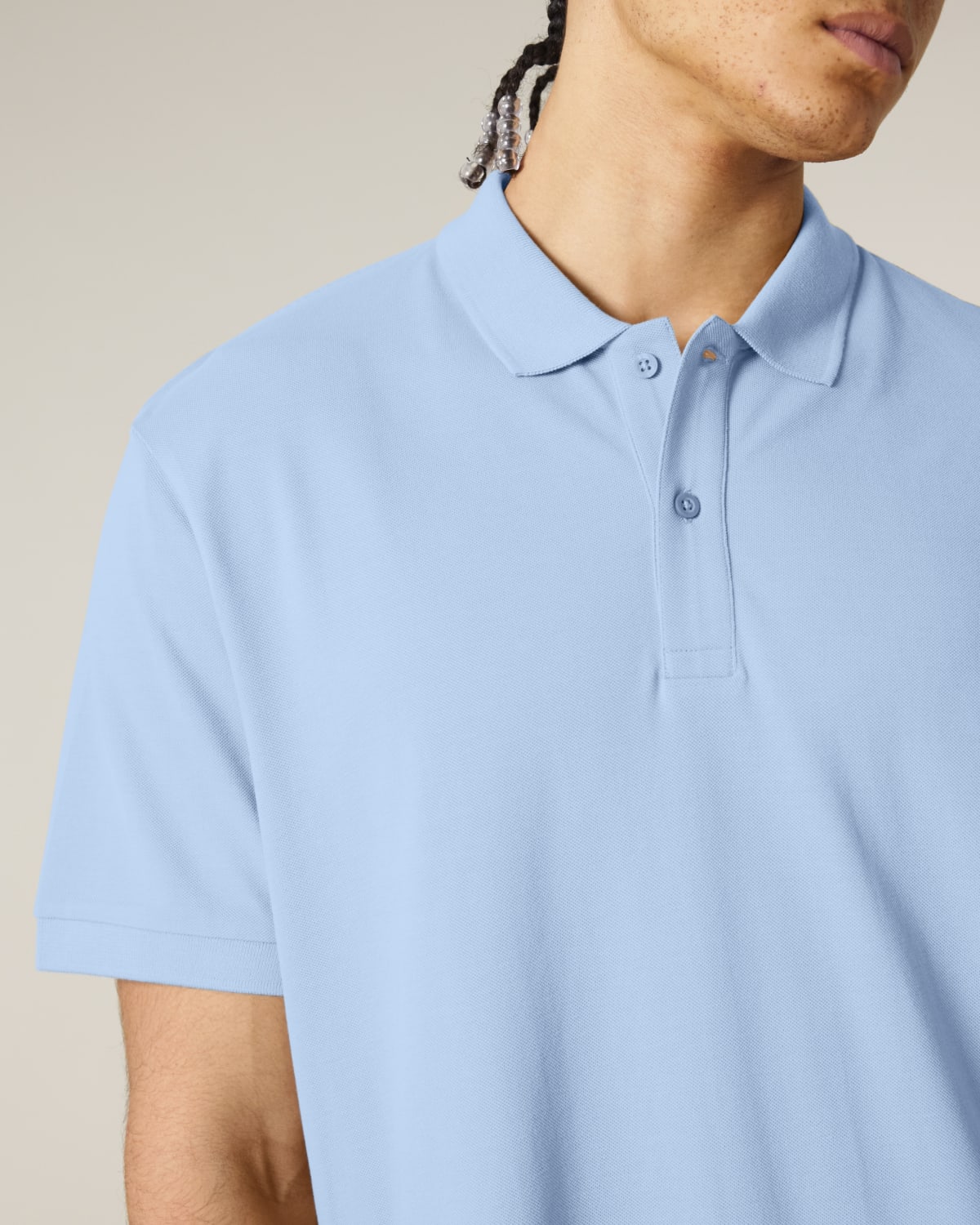 Unisex Polo-Shirt – PREMIUM - Normale Passform - Detail