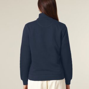 Unisex Quarter-Zip-Sweatshirt – BASIC - Normale Passform - Detail