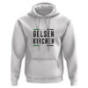 Gelsenkirchen Hoodie mit Schriftzug im Block in Weiß