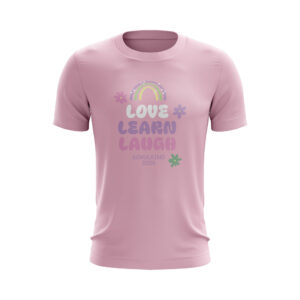 Kinder T-Shirt – Schulkind 2026 – love, learn, laugh - Rainbow