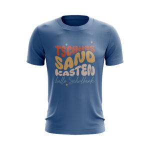 Kinder T-Shirt – Kita-Abschied – Bye, Bye Sandkasten Hallo Schulbank