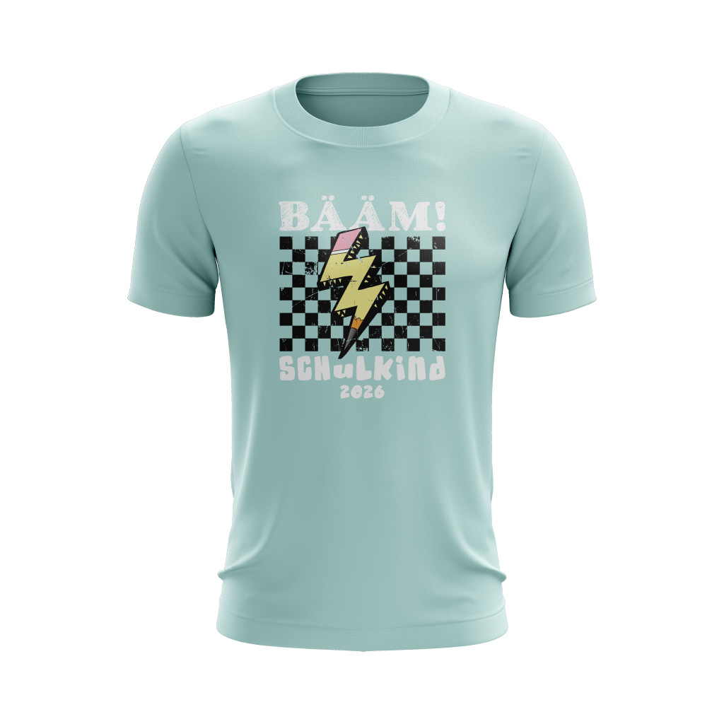 Kinder T-Shirt – Schulkind 2026 – BÄÄM! - Skate Junge Boys