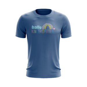 Kinder T-Shirt – Kita-Kind – Hallo Kindergarte - Rainbow