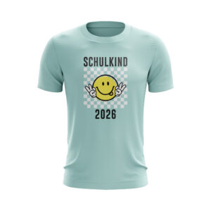 Kinder T-Shirt – Schulkind 2026 – Smiley - Cool Junge boys